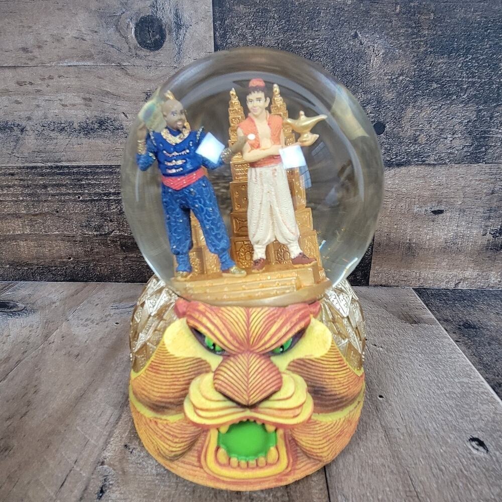 Disney Aladdin & Genie Broadway‎ Musical Snow Globe Never Had A Friend Like Me